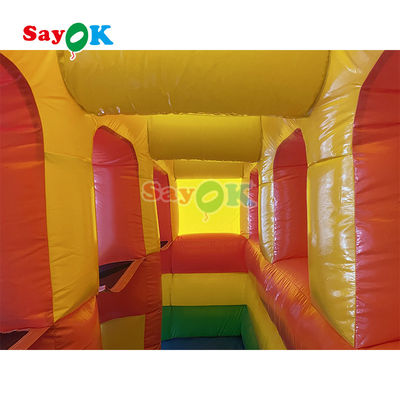 Slide gonfiabile per esterni Slide gonfiabile in PVC semplice Slide gonfiabile per buttare in aria Slide commerciale con stagno per bambini