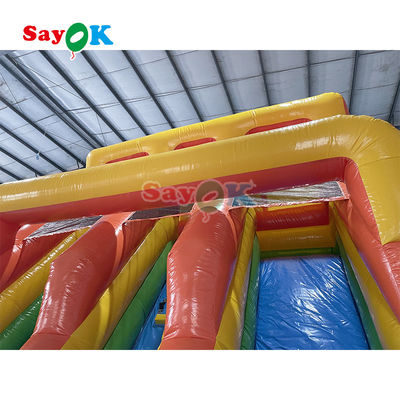 Slide gonfiabile per esterni Slide gonfiabile in PVC semplice Slide gonfiabile per buttare in aria Slide commerciale con stagno per bambini