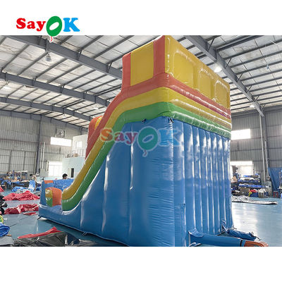 Slide gonfiabile per esterni Slide gonfiabile in PVC semplice Slide gonfiabile per buttare in aria Slide commerciale con stagno per bambini