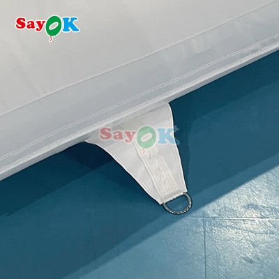 Customized Mini Moderno Pad Splash Bianco Parco Acquatico Inflatabile Corso di ostacoli Parco giochi Castello Slide Combo