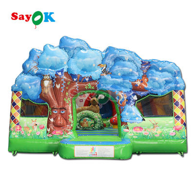 Commercial Dry Bouncer Slide Combo gonfiabile Moonwalk saltare castello casa rimbalzo per bambini adulti