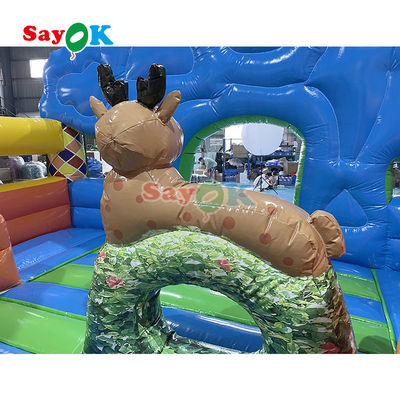Commercial Dry Bouncer Slide Combo gonfiabile Moonwalk saltare castello casa rimbalzo per bambini adulti