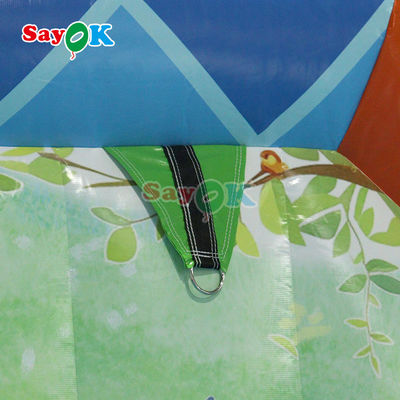 Gioco di castello gonfiabile per bambini Festa a casa gonfiabile Salto salto e scivolo Combinazione con selezione mulino a vento