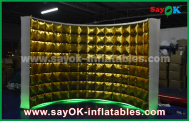 Decorazioni gonfiabili del partito dorate e struttura gonfiabile d'argento della cabina della foto del LED con il telecomando del touch screen