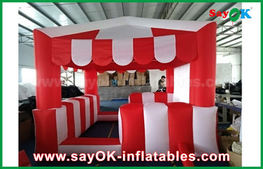 Tenda gonfiabile rossa della tenda gonfiabile della Camera e bianca su ordinazione dell'aria per la pubblicità di evento