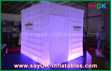 Fuoco-Resisitant principale gonfiabile portatile dei puntelli della cabina della foto del cubo della tenda gonfiabile del partito