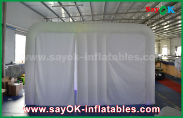 Tenda gonfiabile della cabina della foto del partito della tenda del panno bianco gonfiabile del gigante 4mL Oxford con la luce del LED