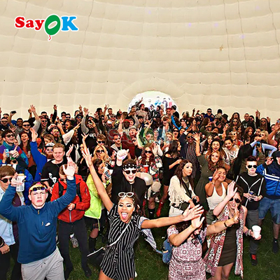 Tarpaulin in PVC 12m 40ft gigante gonfiabile tenda igloo cupola per eventi di festa all'aria aperta sport