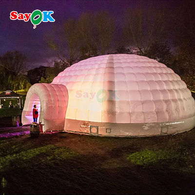 Tenda igloo gonfiabile con soffiatore