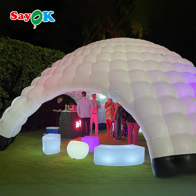 Tenda igloo gonfiabile con soffiatore