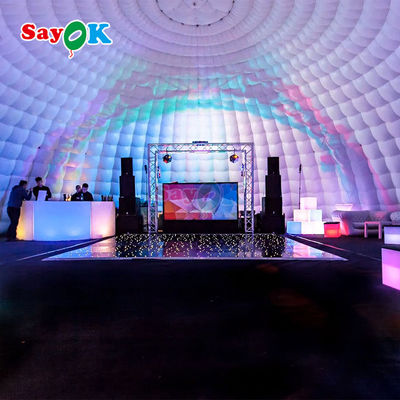 Tenda portabile grande igloo cupola gonfiabile per festa all'aperto evento club matrimonio