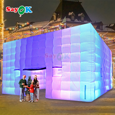 Tende da campeggio da 8 m quadrati LED Tenda gonfiabile per 80 persone Evento di festa all'aperto