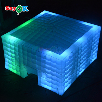 Tende da campeggio da 8 m quadrati LED Tenda gonfiabile per 80 persone Evento di festa all'aperto
