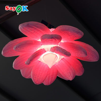 Inflatabili Lampade a Led appese Fiori di loto gonfiabili per le decorazioni di nozze