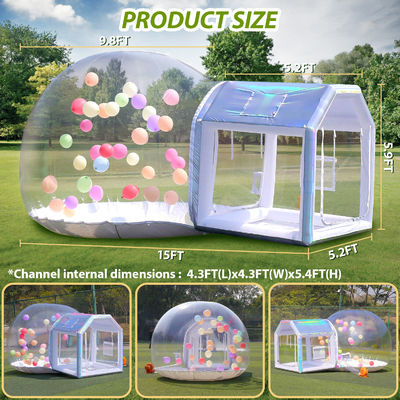 Sayok Golden Bubble Houses portabile trasparente gonfiabile Bubble House tenda per il matrimonio di festa