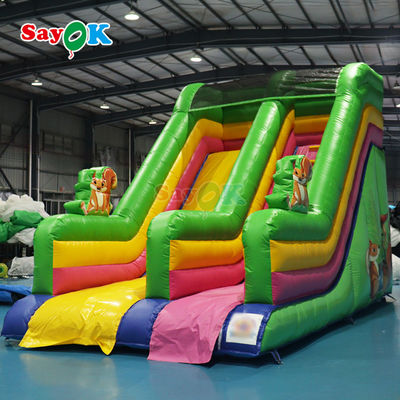 Slide gonfiabile piscina PVC combinazione gonfiabile scivolo e piscina gigante gonfiabile scivolo bouncer in vendita