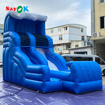 Commerciale gonfiabile parco acquatico giochi scivoli all'aperto scivolo d'acqua saltare scivolo d'acqua gonfiabile per adulti