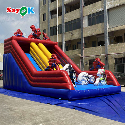 Commerciale colorato casa gonfiabile rimbalzo & combo scivolo per bambini e adulti Outdoor PVC Bouncy Castle