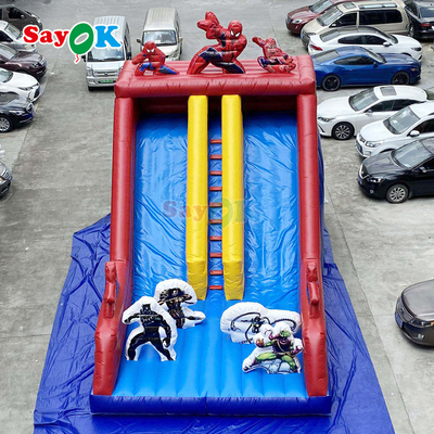 Commerciale colorato casa gonfiabile rimbalzo & combo scivolo per bambini e adulti Outdoor PVC Bouncy Castle