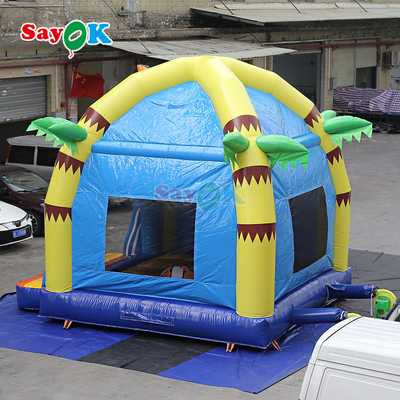 Bright Cartoon Inflatable Castle Bounce House per bambini all'interno e all'esterno