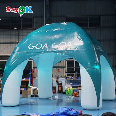 Tenda di ragno gonfiabile 4 gambe tenda gonfiabile a cupola di ragno commerciale tenda gonfiabile personalizzata tenda gonfiabile 4x4m a noleggio