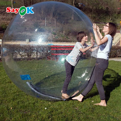Sayok Pallone galleggiante gonfiabile Aqua Zorbing Ball trasparente PVC cilindro Bollone di bolla d'acqua umana per gioco d'acqua