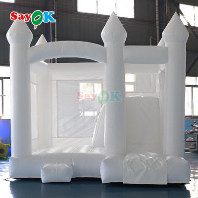 Scivolo gonfiabile commerciale in PVC Combo Bouncer Gonfiabile Bianco per Matrimonio