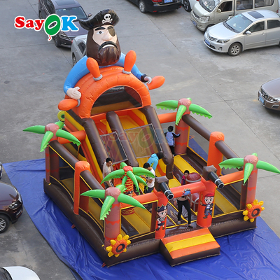 Castello gonfiabile commerciale Sayok Nave Pirata Combo gonfiabile con scivolo