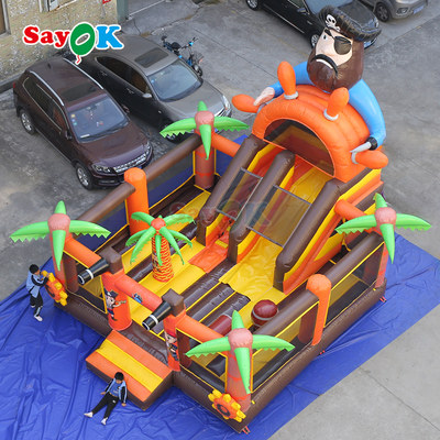 Castello gonfiabile commerciale Sayok Nave Pirata Combo gonfiabile con scivolo