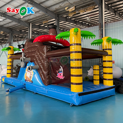 Sayok Castello gonfiabile commerciale personalizzato con rimbalzo Nave pirata gonfiabile Scivolo gonfiabile per bambini