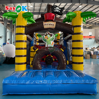 Sayok Castello gonfiabile commerciale personalizzato con rimbalzo Nave pirata gonfiabile Scivolo gonfiabile per bambini