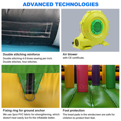 Customized Commercial Bouncing Inflatabile Bounce Castle Nave pirata Inflatabile Bouncer Slide per bambini