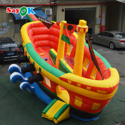 Scivolo Gonfiabile Gonfiabile Personalizzato Nave Pirata Commerciale Scivoli Gonfiabili per Bambini