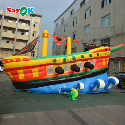 Scivolo Gonfiabile Gonfiabile Personalizzato Nave Pirata Commerciale Scivoli Gonfiabili per Bambini