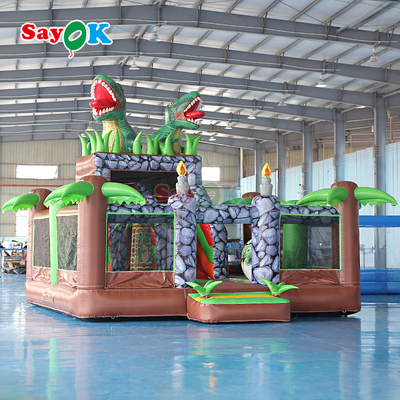 Sayok Commercial Dinosaur Inflatable Bounce House Slide Combo per eventi all'aria aperta