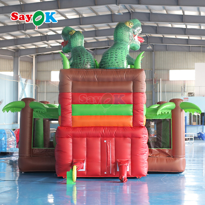 Sayok Commercial Dinosaur Inflatable Bounce House Slide Combo per eventi all'aria aperta