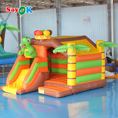 Piccolo gonfiabile gonfiabile combo dinosauro scivolo gonfiabile per bambini