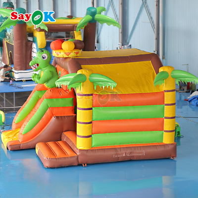 Piccolo gonfiabile gonfiabile combo dinosauro scivolo gonfiabile per bambini