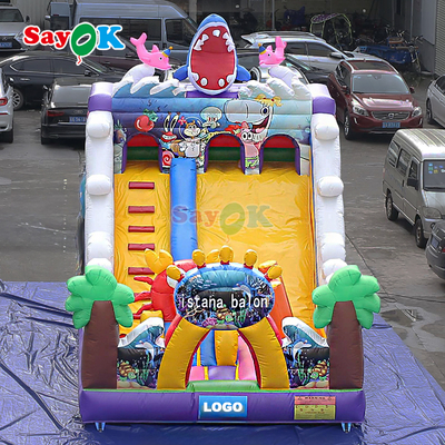 Sayok Seaworld Bouncing Castle Inflatabile Outdoor Inflatabile Bounce House Combo per bambini