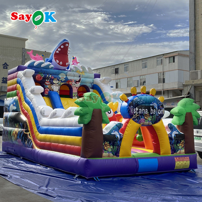Sayok Seaworld Bouncing Castle Inflatabile Outdoor Inflatabile Bounce House Combo per bambini