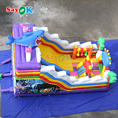 Sayok Seaworld Bouncing Castle Inflatabile Outdoor Inflatabile Bounce House Combo per bambini