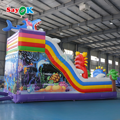 Sayok Seaworld Bouncing Castle Inflatabile Outdoor Inflatabile Bounce House Combo per bambini