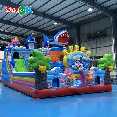 Sayok Giant Seaworld Casa gonfiabile a rimbalzo Combo Parco giochi per bambini Castello gonfiabile a rimbalzo con scivolo