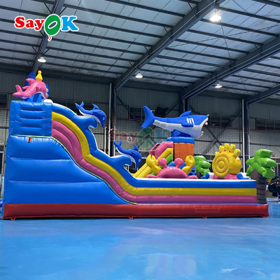 Sayok Giant Seaworld Casa gonfiabile a rimbalzo Combo Parco giochi per bambini Castello gonfiabile a rimbalzo con scivolo