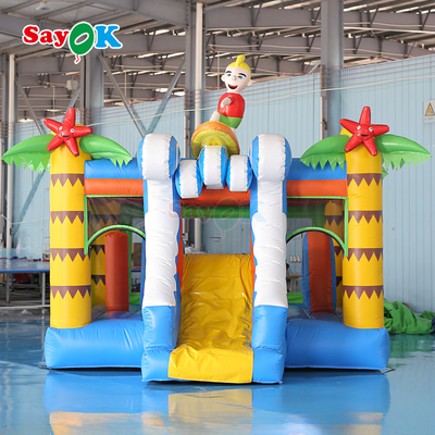 Sayok Castello gonfiabile a tema surf, castello gonfiabile commerciale, combo gonfiabile per bambini