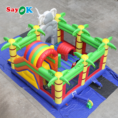 Sayok Elephant Jungle tematica casa gonfiabile gonfiabile castello gonfiabile per bambini