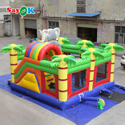 Sayok Elephant Jungle tematica casa gonfiabile gonfiabile castello gonfiabile per bambini