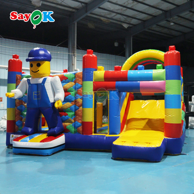 Sayok Gonfiabile Commerciale con Design Gratuito, Castello Gonfiabile con Scivolo per Bambini