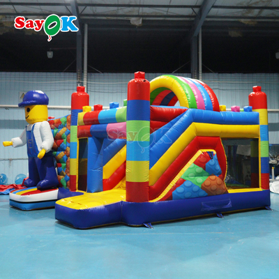 Sayok Gonfiabile Commerciale con Design Gratuito, Castello Gonfiabile con Scivolo per Bambini