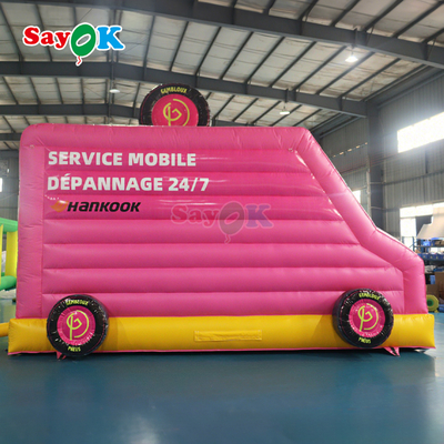 Sayok Pink Car Bounce House Inflatabile Bouncer Commerciale per bambini